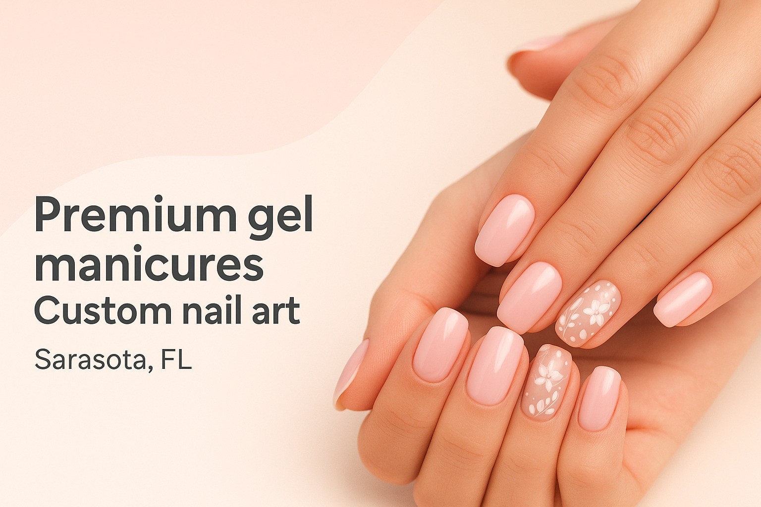 Premium gel manicure example